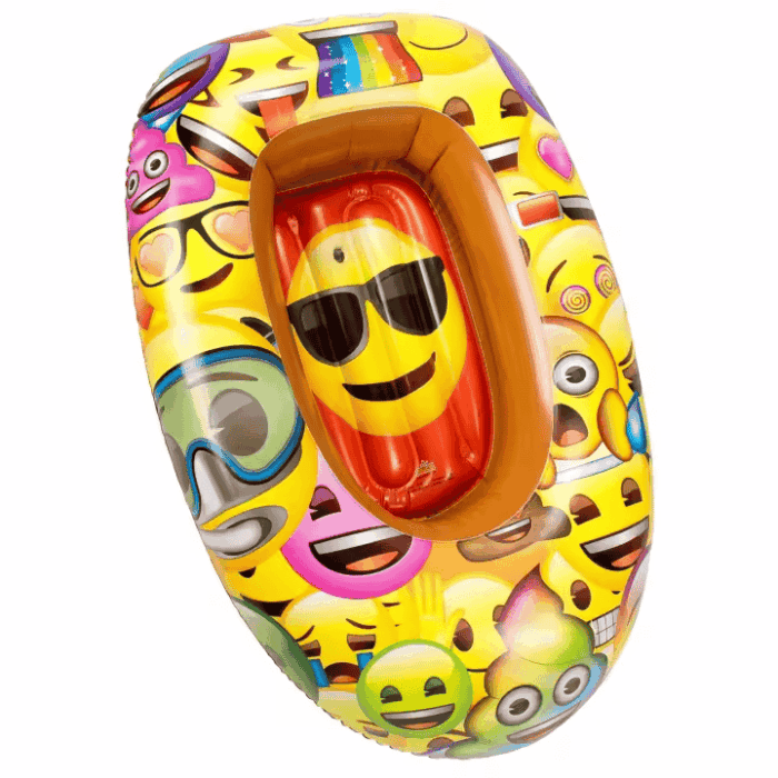 Barca hinchable de 90cm, con diseños exclusivos de Emoji Barca hinchable de 90cm, con diseños exclusivos de Emoji