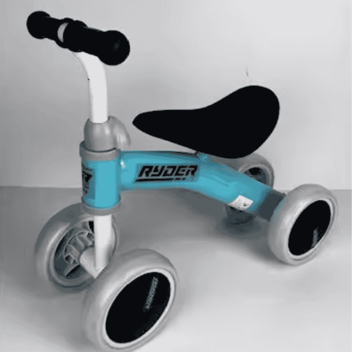 Bicicleta sin pedales My first Ryder de 4 ruedas Rosa:Azul Bicicleta sin pedales My first Ryder de 4 ruedas Rosa:Azul