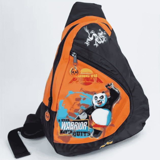 Mochila Bandolera Colegio infantil, con diseños exclusivos de Kung Fu Panda Mochila Bandolera Colegio infantil, con diseños exclusivos de Kung Fu Panda