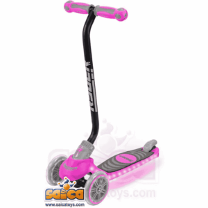 Patinete infantil de 3 Ruedas Ryder Neo LED. Scooter de base antideslizante, puños ergonómicos, freno trasero y plegable. Calidad al mejor precio. Base con luz LED. De acuerdo con la normativa CE. +3 años