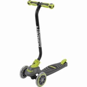 Patinete infantil de 3 Ruedas Ryder Neo, de color Pistacho y negro. Scooter de base antideslizante, puños ergonómicos, freno trasero y plegable. Calidad al mejor precio. De acuerdo con la normativa CE. +3 años