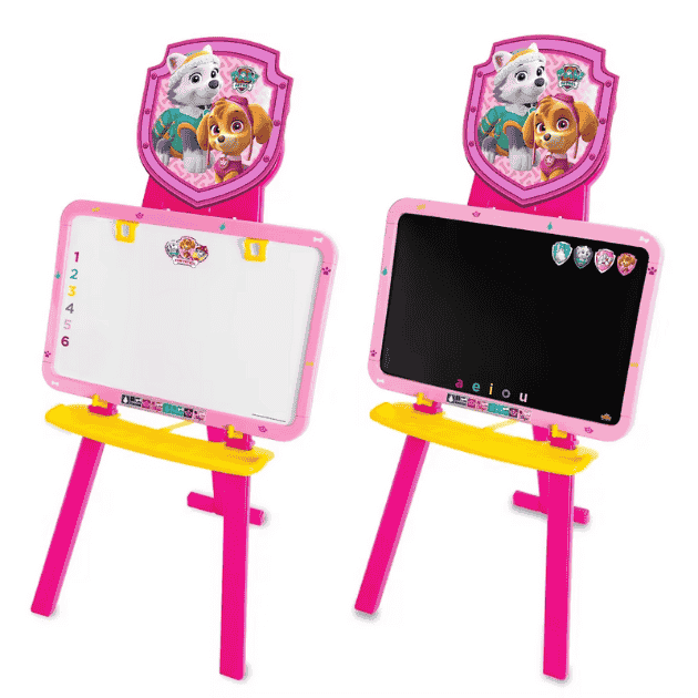 Pizarra infantil de 3 patas, de plástico, doble cara, con diseños exclusivos de Ladybug o Skye&Everest Pizarra infantil de 3 patas, de plástico, doble cara, con diseños exclusivos de Ladybug o Skye&Everest