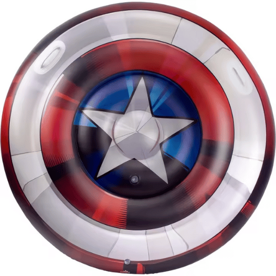 Colchoneta Hinchable Gigante Escudo con diseños exclusivos de Capitán América Colchoneta Hinchable Gigante Escudo con diseños exclusivos de Capitán América