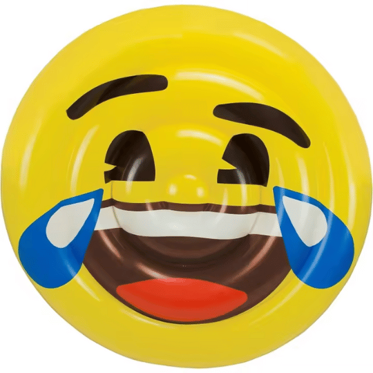 Emoji - Colchoneta Hinchable, en forma de Cara Llorando de la Risa Emoji - Colchoneta Hinchable, en forma de Cara Llorando de la Risa