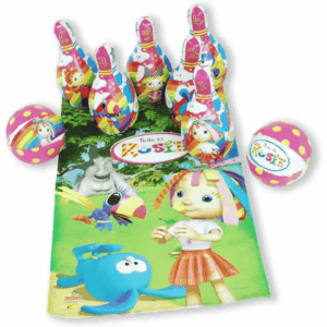 Juego de Bolos Todo es Rosie + DIANA REGALO Bolos blanditos con dos pelotas y un tapete. Perfectos para el desarrollo de la psicomotricidad infantil. Divertidos y seguros. Calidad a buen precio. De acuerdo a la normativa CE. +3 años