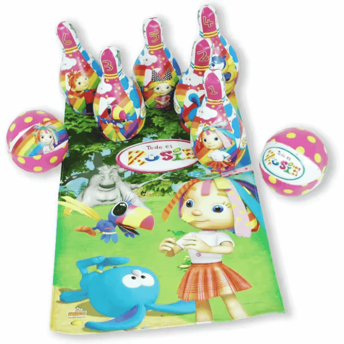 Juego de Bolos Todo es Rosie + DIANA REGALO Bolos blanditos con dos pelotas y un tapete Juego de Bolos Todo es Rosie + DIANA REGALO Bolos blanditos con dos pelotas y un tapete