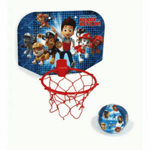 Mini basket infantil para niños y niñas, con diseños exclusivos de Patrulla Canina Mini canasta de baloncesto. Incluye una pelota. Ligero y fácil de montar. Calidad al mejor precio. De acuerdo a la normativa CE. +3 años