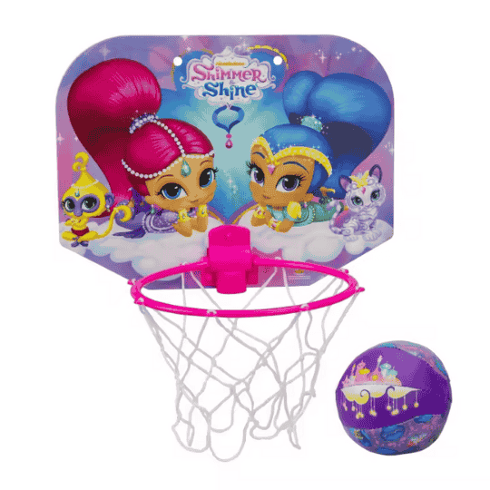 Mini basket infantil para niños y niñas, con diseños exclusivos de Shimmer and Shine Mini basket infantil para niños y niñas, con diseños exclusivos de Shimmer and Shine